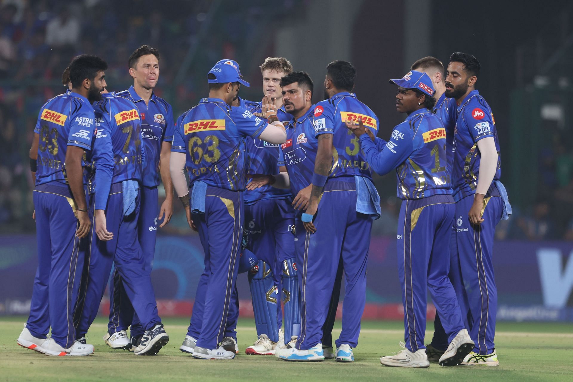 Mumbai Indians in action - Source: Getty